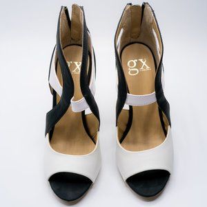 GX By Gwen Stefani -  Dart Heels - Color: Black/White/Pink - Size 5.5 - Width: M